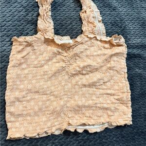 Women’s Peach Smocked Tank Top